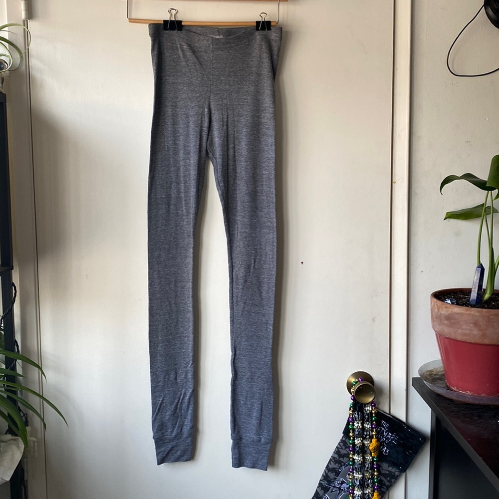 Heather Grey long John leggings size S